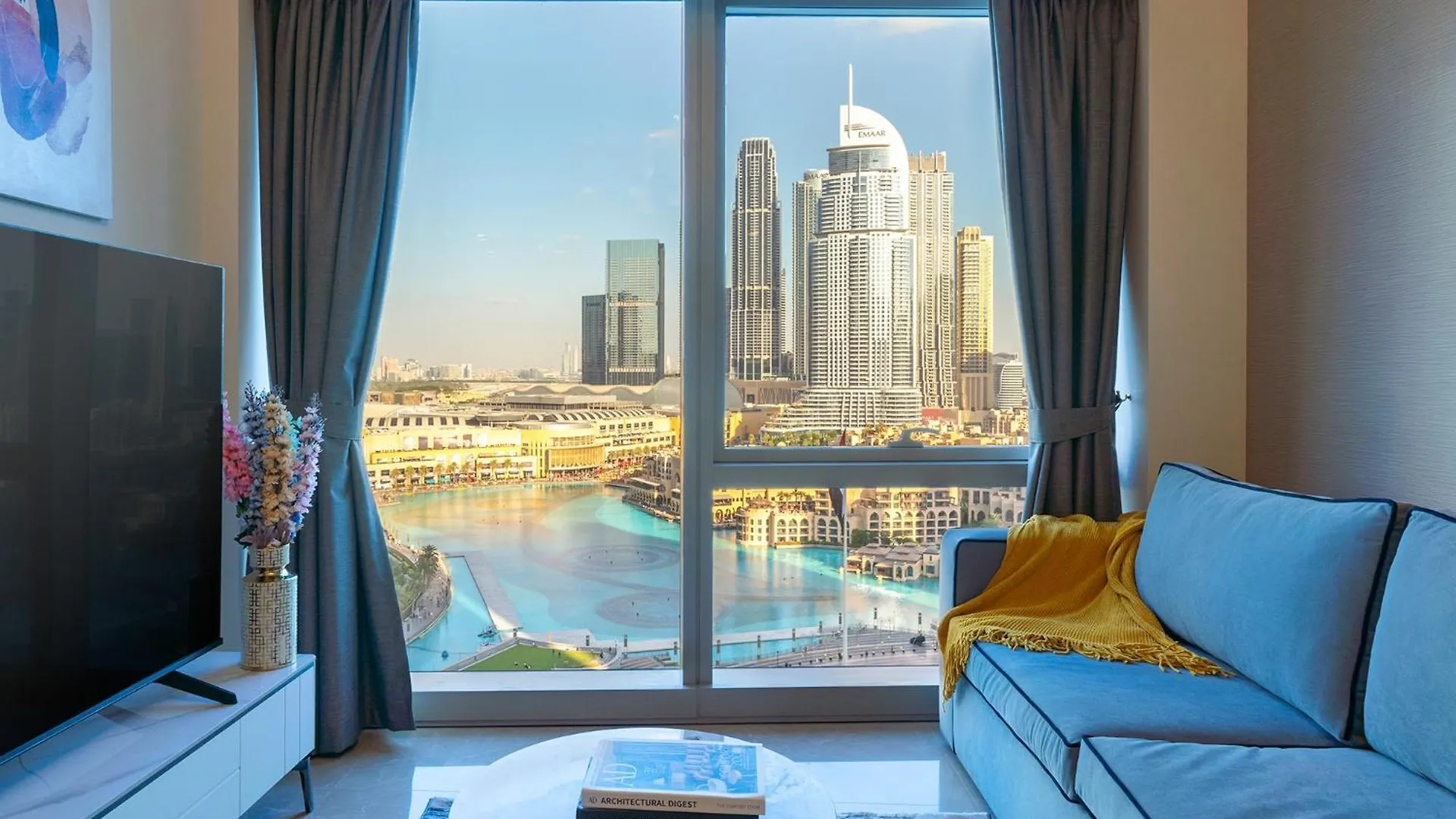 Prime Location - Full Burj Khalifa & Dancing Fountains Show - 1704 迪拜 公寓