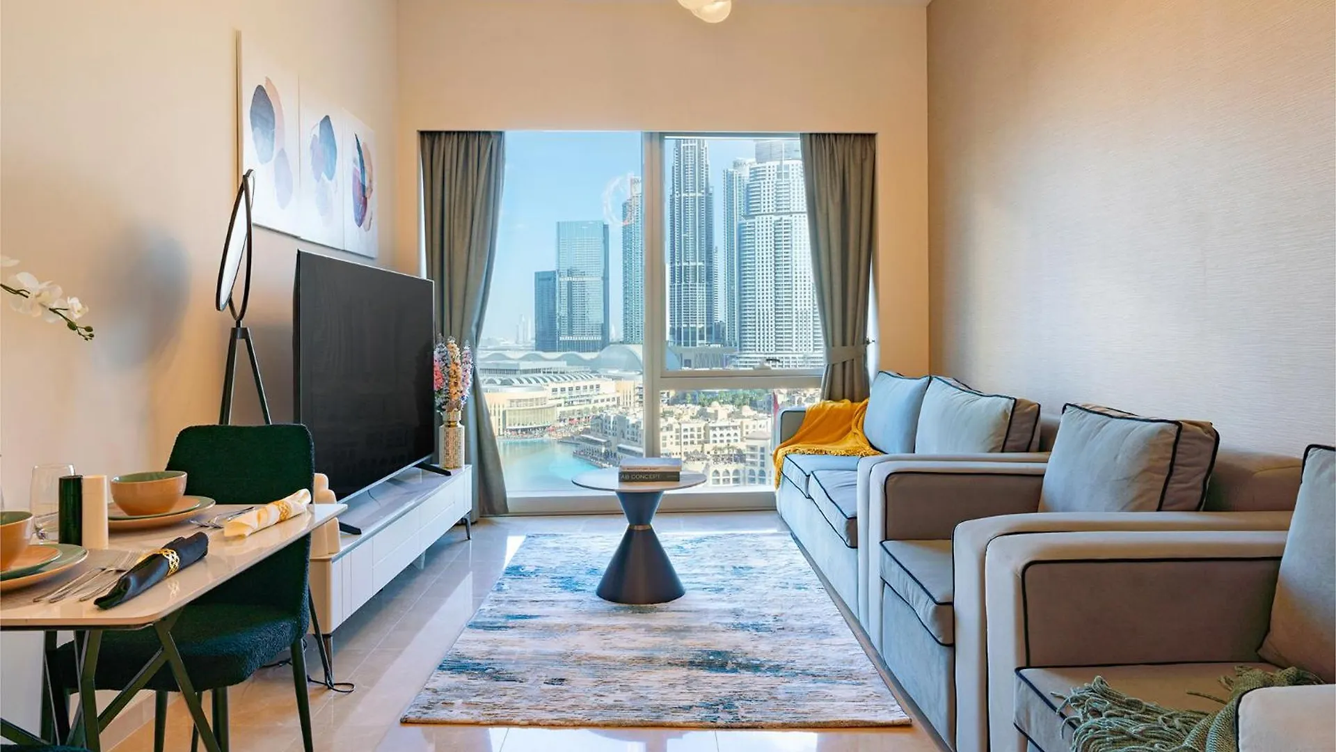 公寓 Prime Location - Full Burj Khalifa & Dancing Fountains Show - 1704 迪拜 阿拉伯联合酋长国