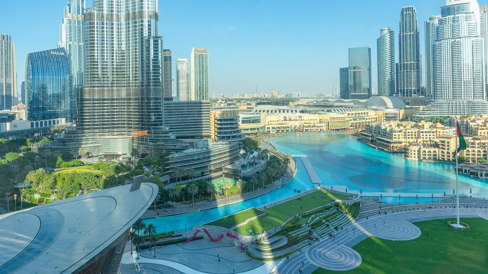 公寓 Prime Location - Full Burj Khalifa & Dancing Fountains Show - 1704 迪拜