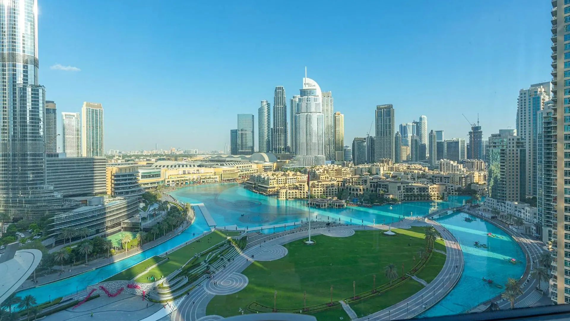 公寓 Prime Location - Full Burj Khalifa & Dancing Fountains Show - 1704 迪拜